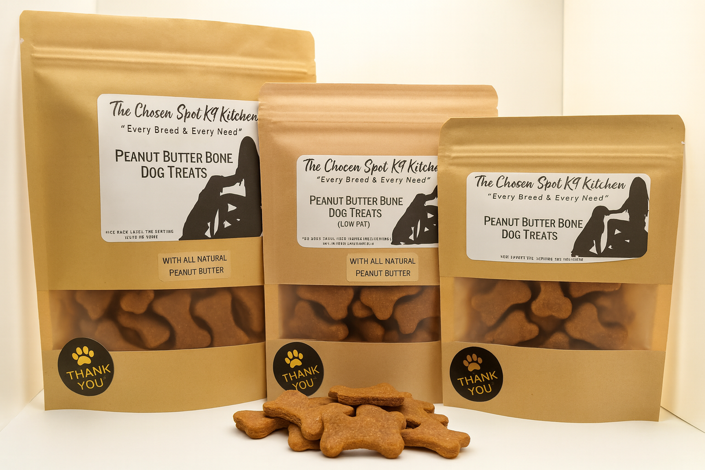 Peanut Butter Bones🥜 Handmade Organic Dog Treats