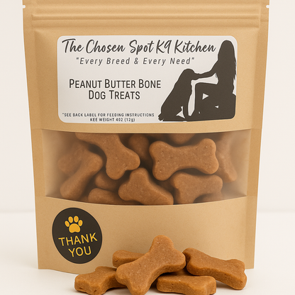 Peanut Butter Bones🥜 Handmade Organic Dog Treats
