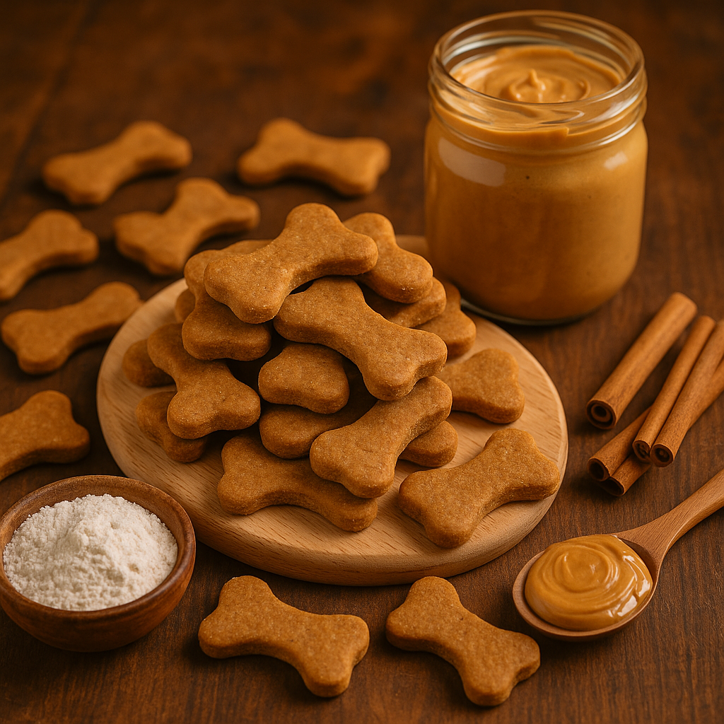 Peanut Butter Bones🥜 Handmade Organic Dog Treats