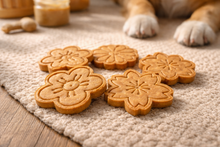 Peanut Butter Flowers🌸 Handmade Organic Dog Treats