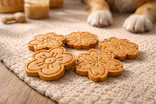 Peanut Butter Flowers🌸 Handmade Organic Dog Treats