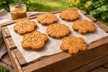 Peanut Butter Flowers🌸 Handmade Organic Dog Treats