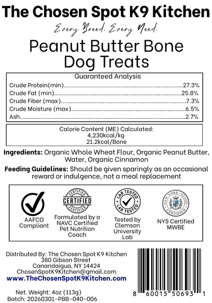 Peanut Butter Flowers🌸 Handmade Organic Dog Treats