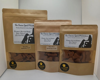 Gluten-Free Peanut Butter Bones 🥜 Handmade Organic Gluten-Free Dog Treats
