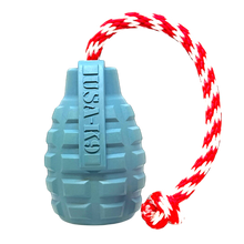 USA-K9 Grenade Rubber Dog Toy - Chew, Treat Dispenser & Tug Toy | USA