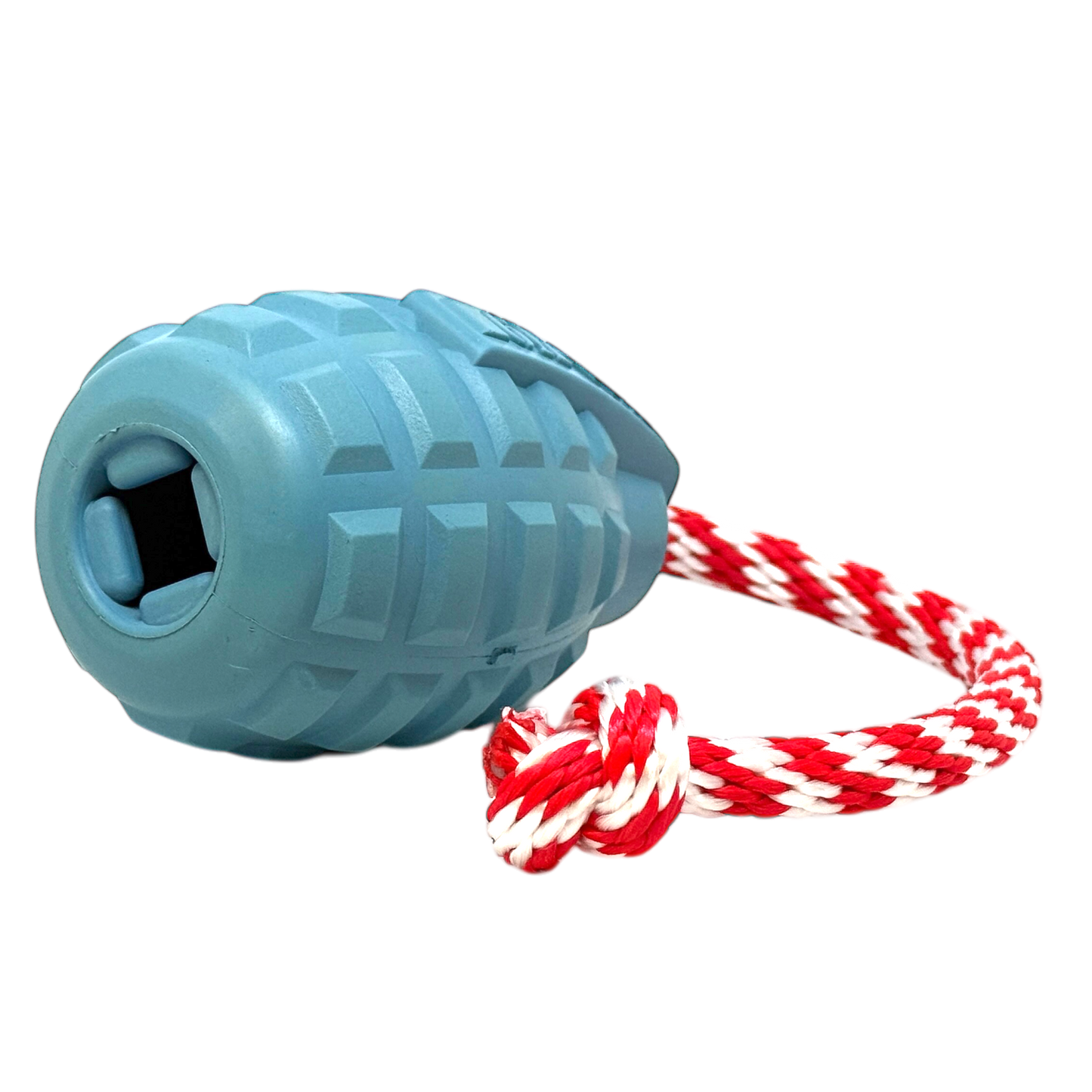 USA-K9 Grenade Rubber Dog Toy - Chew, Treat Dispenser & Tug Toy | USA