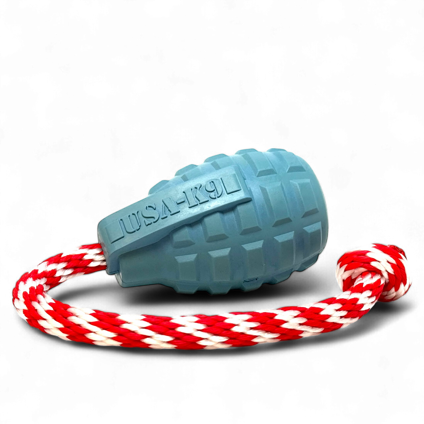 USA-K9 Grenade Rubber Dog Toy - Chew, Treat Dispenser & Tug Toy | USA