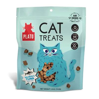 Plato Cat Grain Free Air Dried Treat Tuna Salmon 2.5Oz Plato Pet Treats