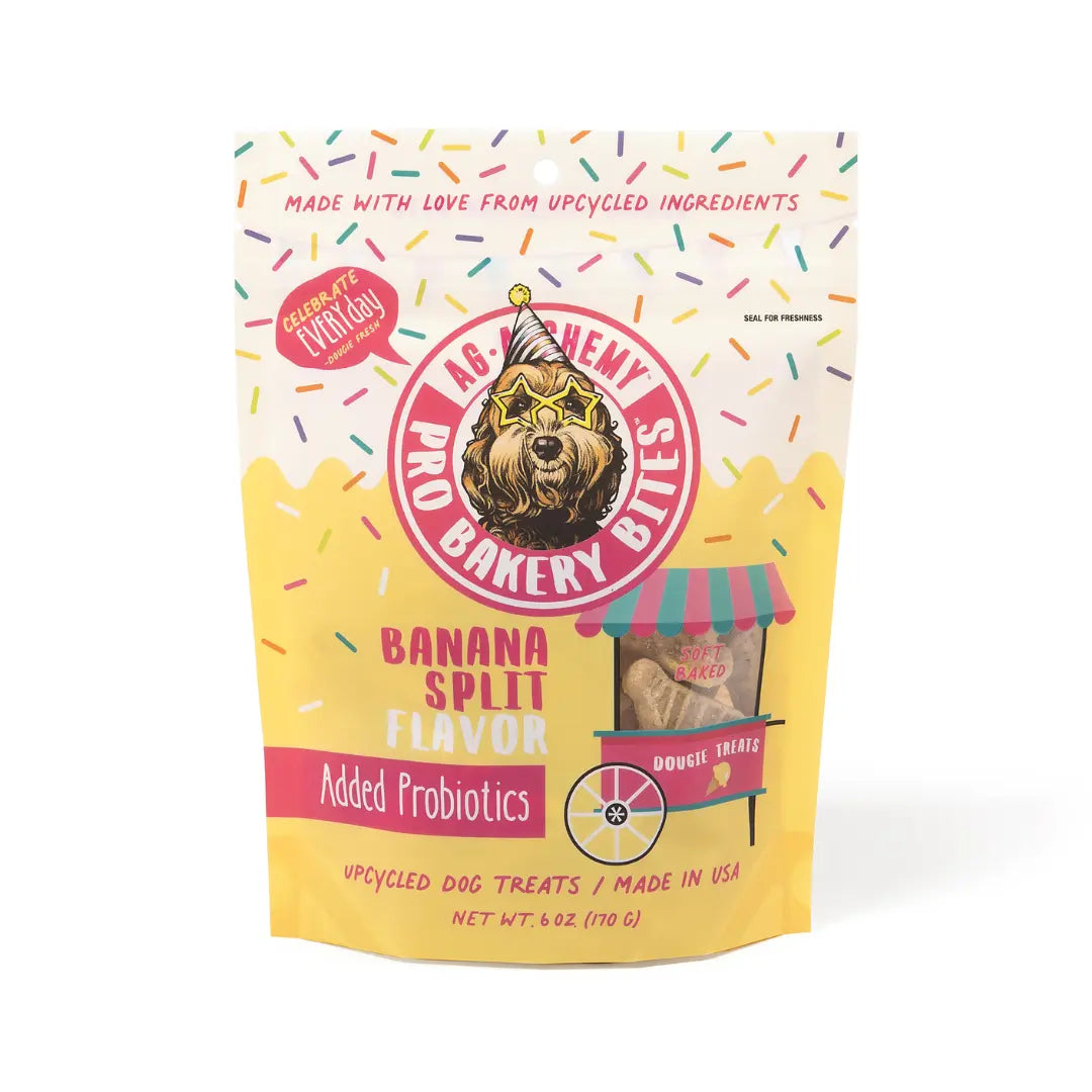 Pro Bakery Bites Soft Baked Dog Treats - Banana Split 6oz Ag-Alchemy Animal Nutrition