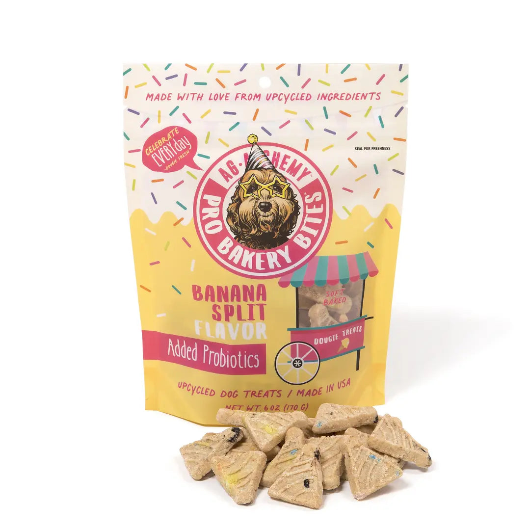 Pro Bakery Bites Soft Baked Dog Treats - Banana Split 6oz Ag-Alchemy Animal Nutrition