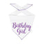 Purple Birthday Girl Dog Bandana.