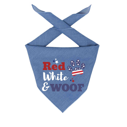 Patriotic Dog Bandana – Red, White & Woof| High Quality Cotton - Bark & Beyond