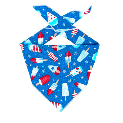 Summer Popsicle Dog Bandana – High Quality Cotton | Rolled Hem | Fun Summer Pet Accessory - Bark & Beyond