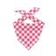 Raspberry Gingham Valentine Dog Bandana Hunter K9