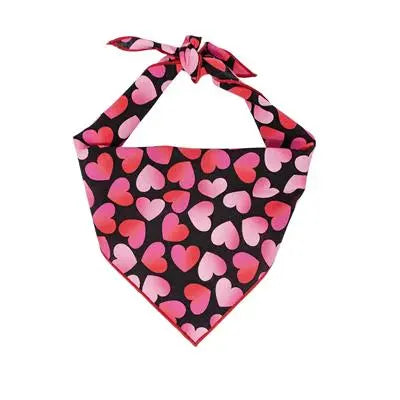 Red & Pink Ombre Hearts Dog Bandana Hunter K9