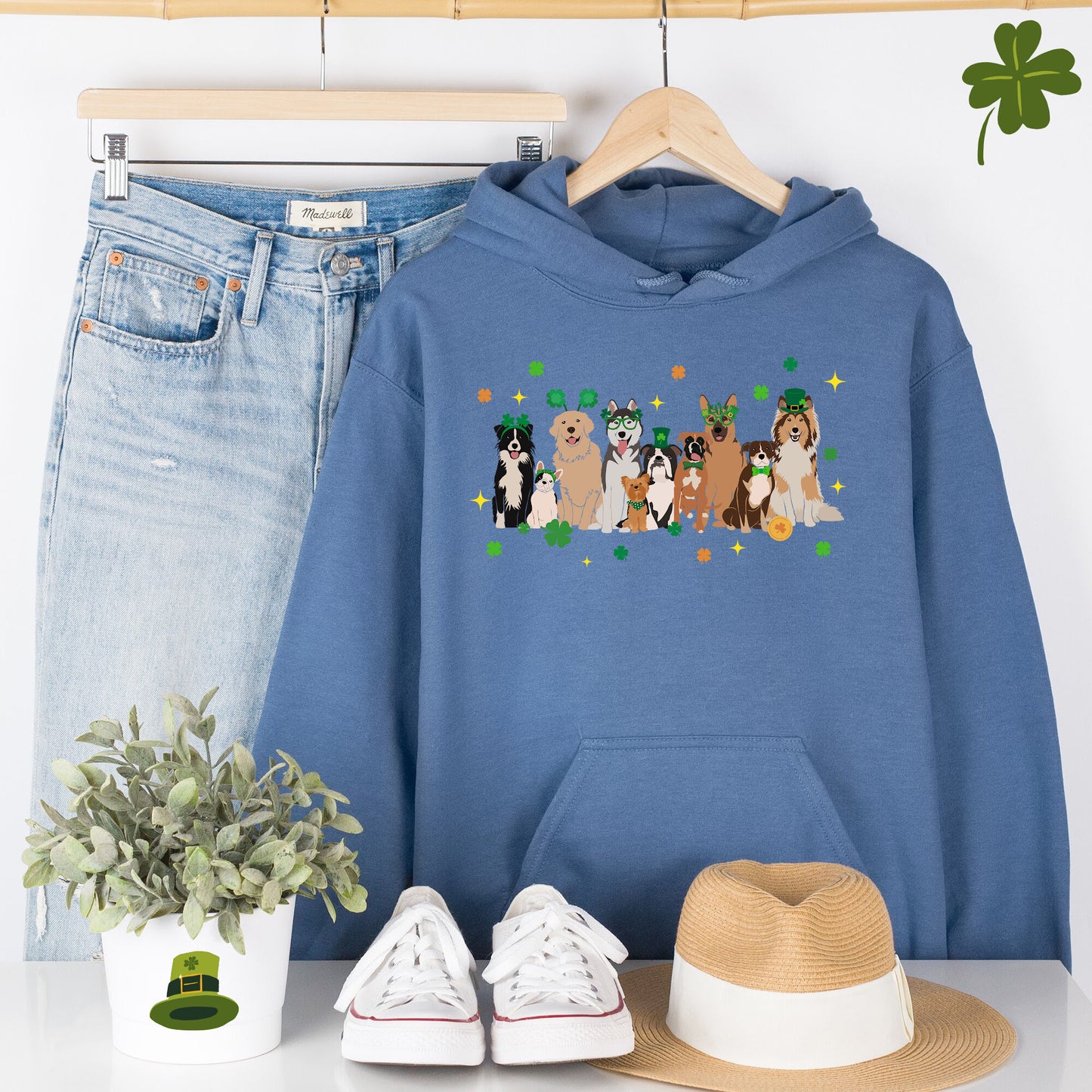 St. Patrick’s Day Dogs Hoodie