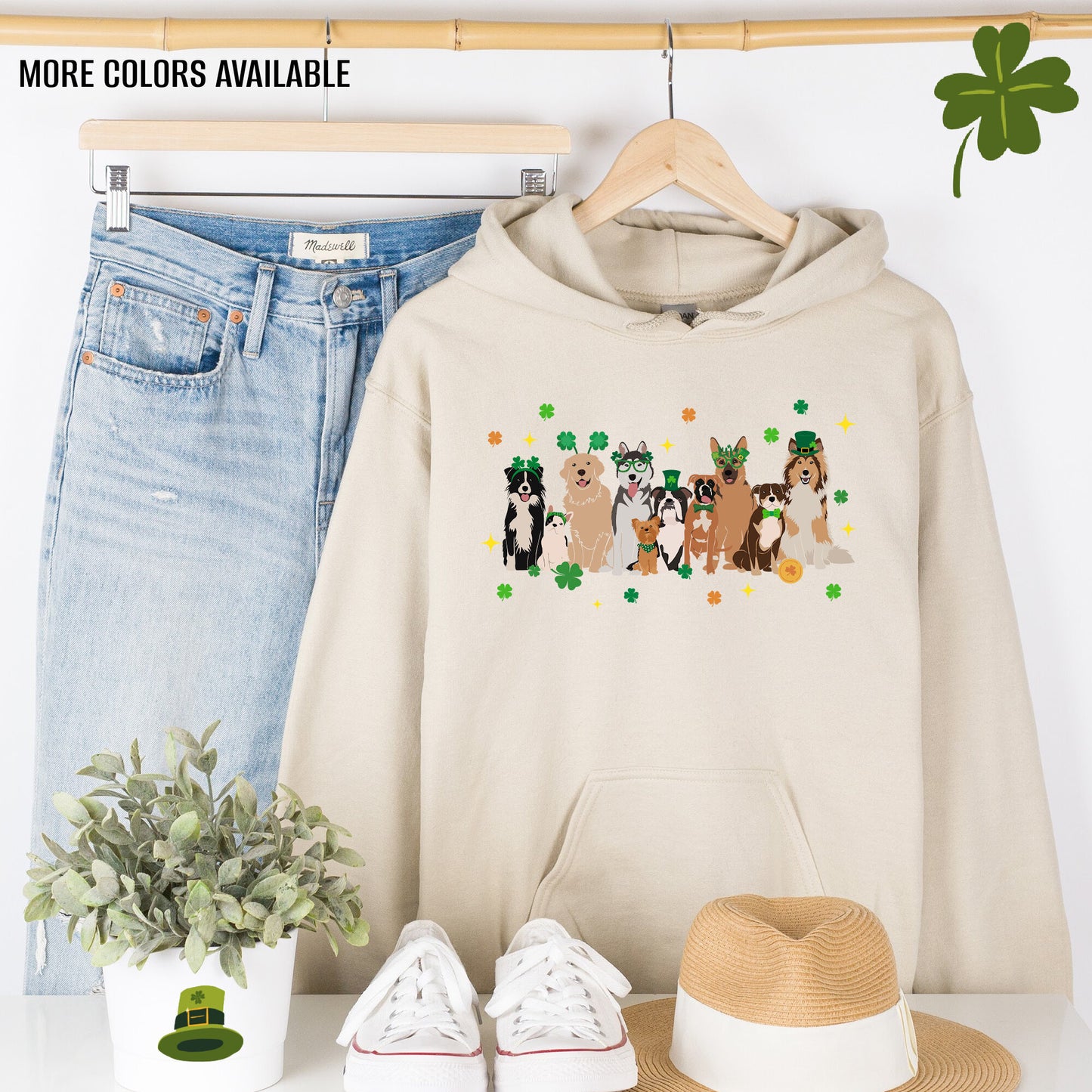 St. Patrick’s Day Dogs Hoodie