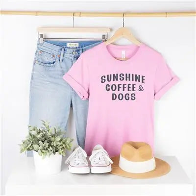 SUNSHINE, COFFEE AND DOGS T-Shirt Hunter K9