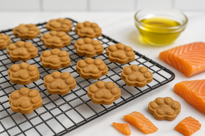 Salmon Paws 🐾 Handmade Organic Gluten-Free Dog Treats