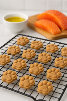 Salmon Paws 🐾 Handmade Organic Gluten-Free Dog Treats