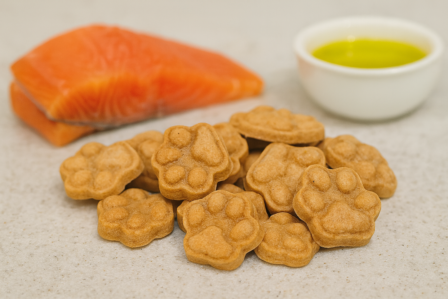 Salmon Paws 🐾 Handmade Organic Gluten-Free Dog Treats