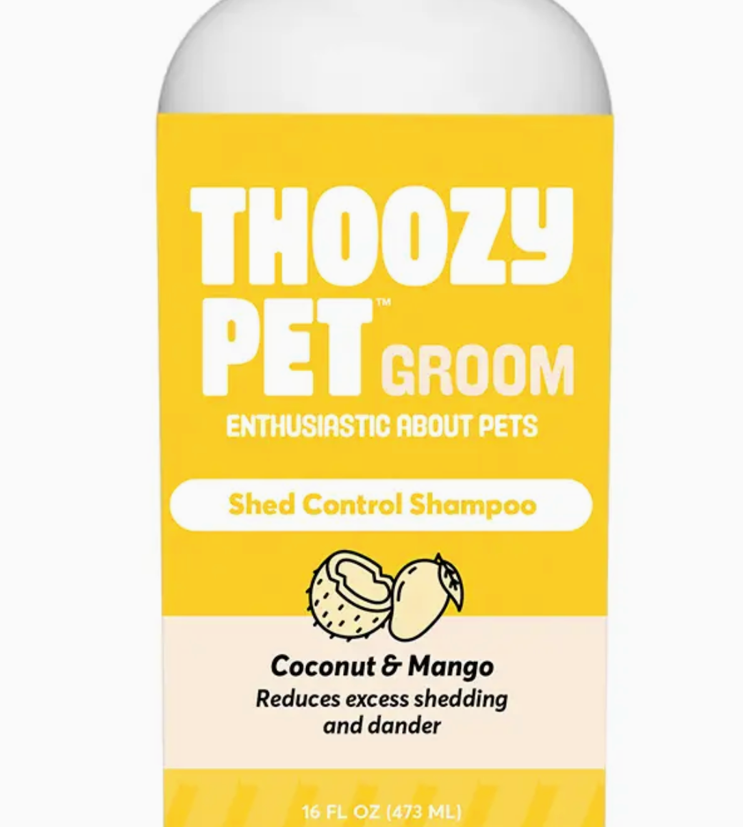 ThoozyPet Shed Control Shampoo Coconut & Mango 16oz