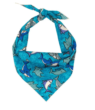 Shark Dog Bandana | Summer Bandana | Beach Bandana | Boating Bandana | Shark Week Hunter K9