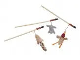 Skinneeez Friends Teaser Wands with Catnip Assorted 12 in Ethical Pet