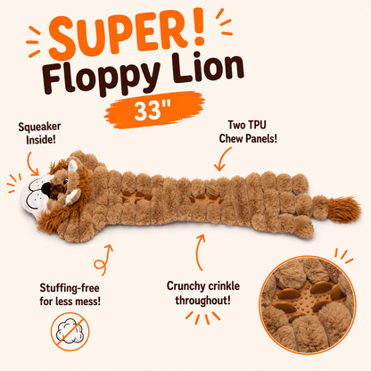 33" SUPER! Floppy Dog Toy
