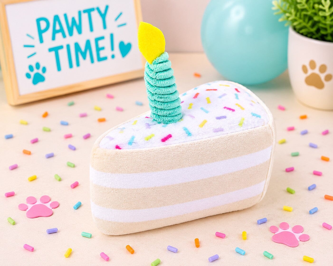 Cupcakes and Cake Slices Mini Plush Dog Toys Collection