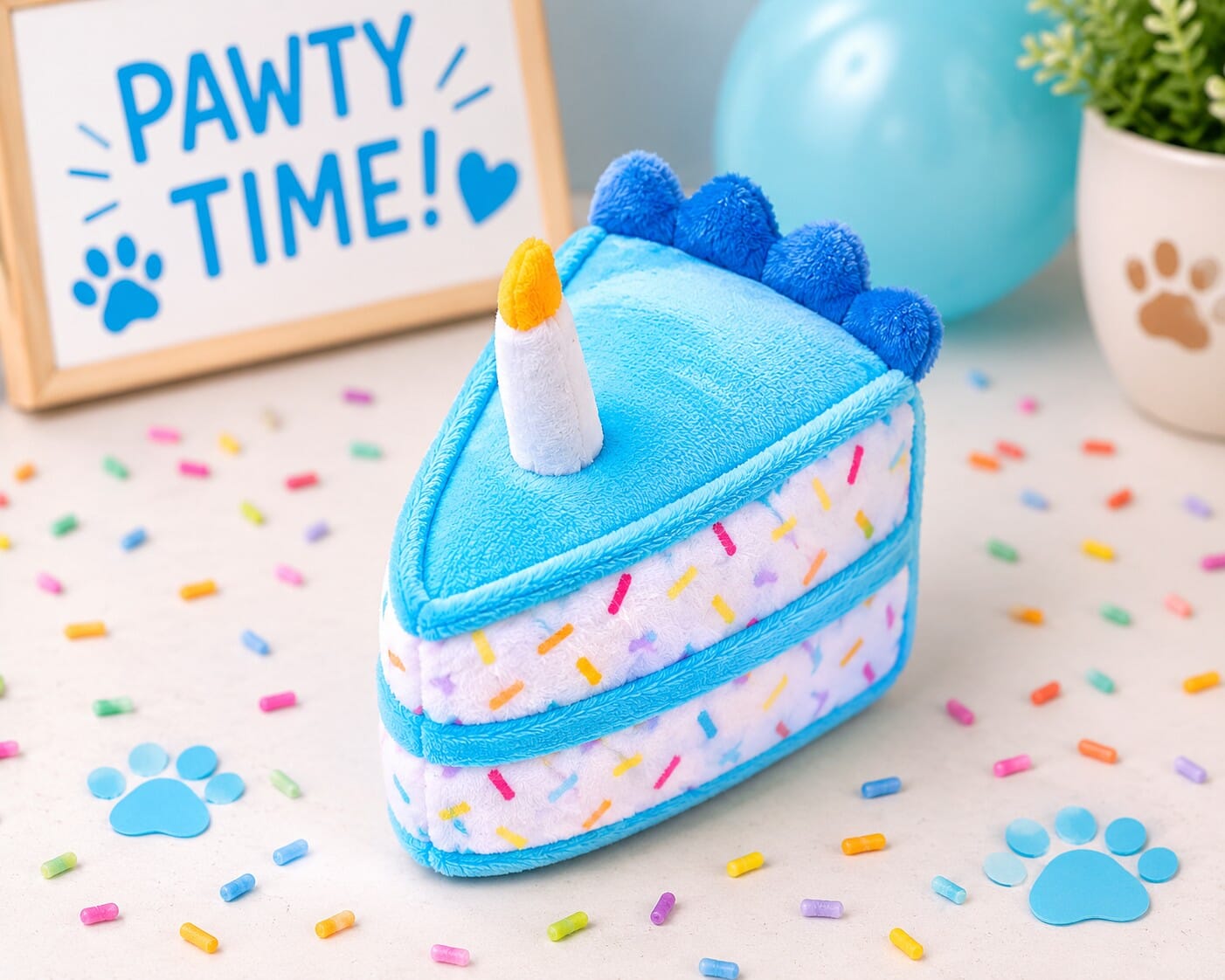 Cupcakes and Cake Slices Mini Plush Dog Toys Collection