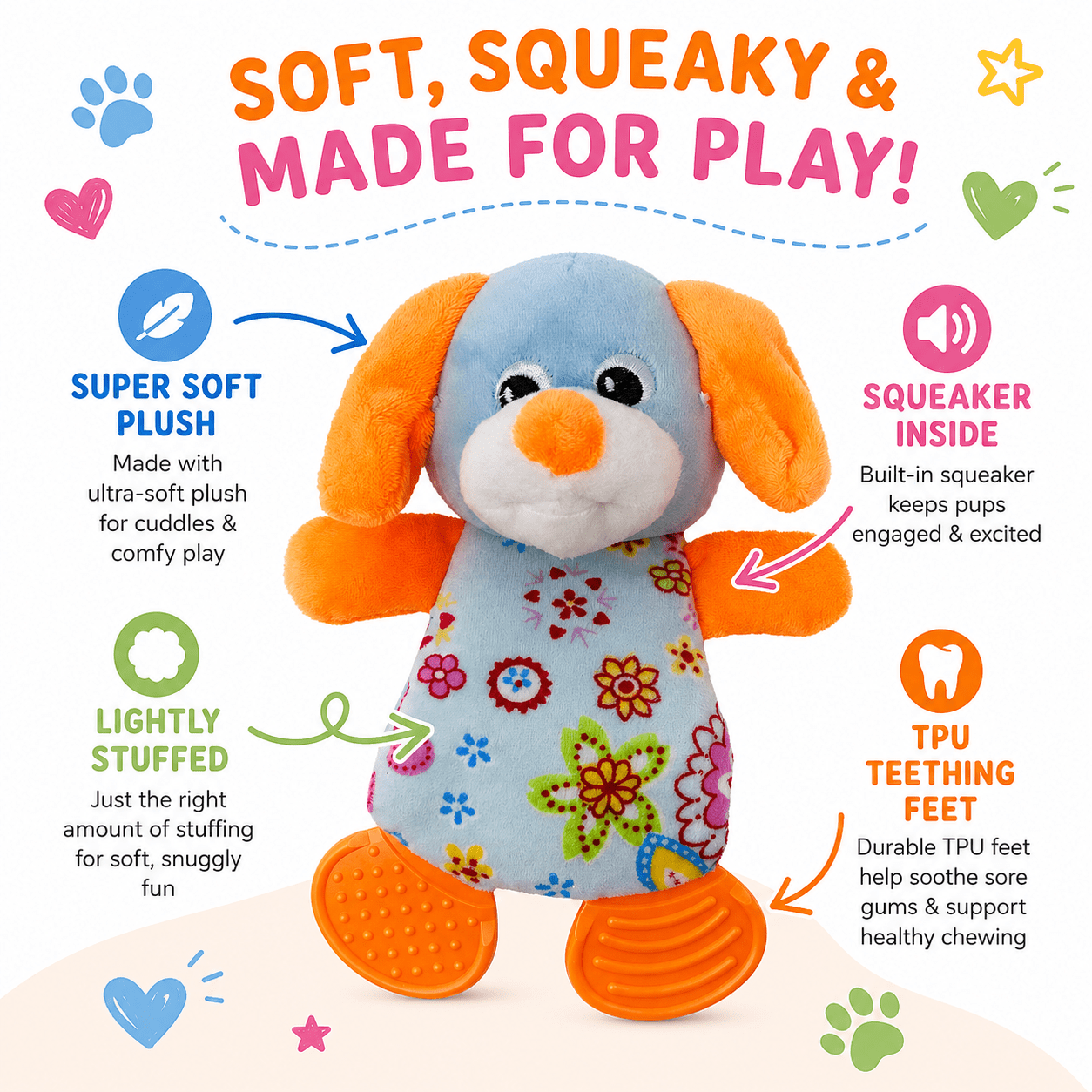 10" Soft Dog Toy Collection