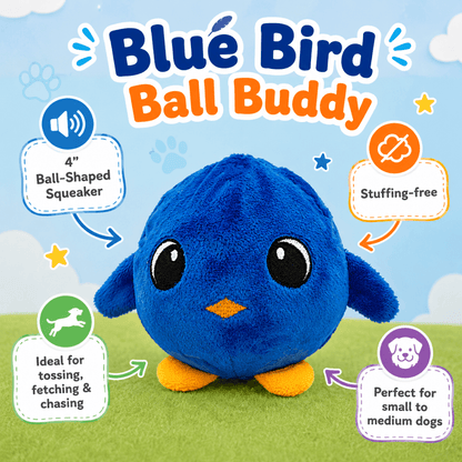 4" Ball Buddy Dog Toy with Ball-Shaped Squeaker