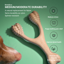 BetterBone Moderate dog chew toy made of natural eco-friendly material, designed for medium durability and interactive play.