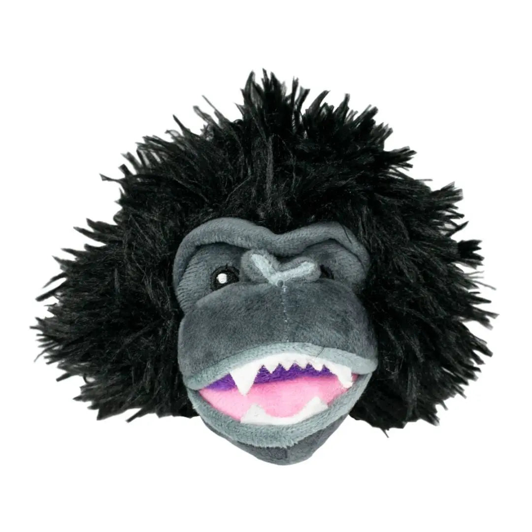 Tall Tails Dog Toy 2 In 1 Gorilla Head 4 Inch Tall Tails