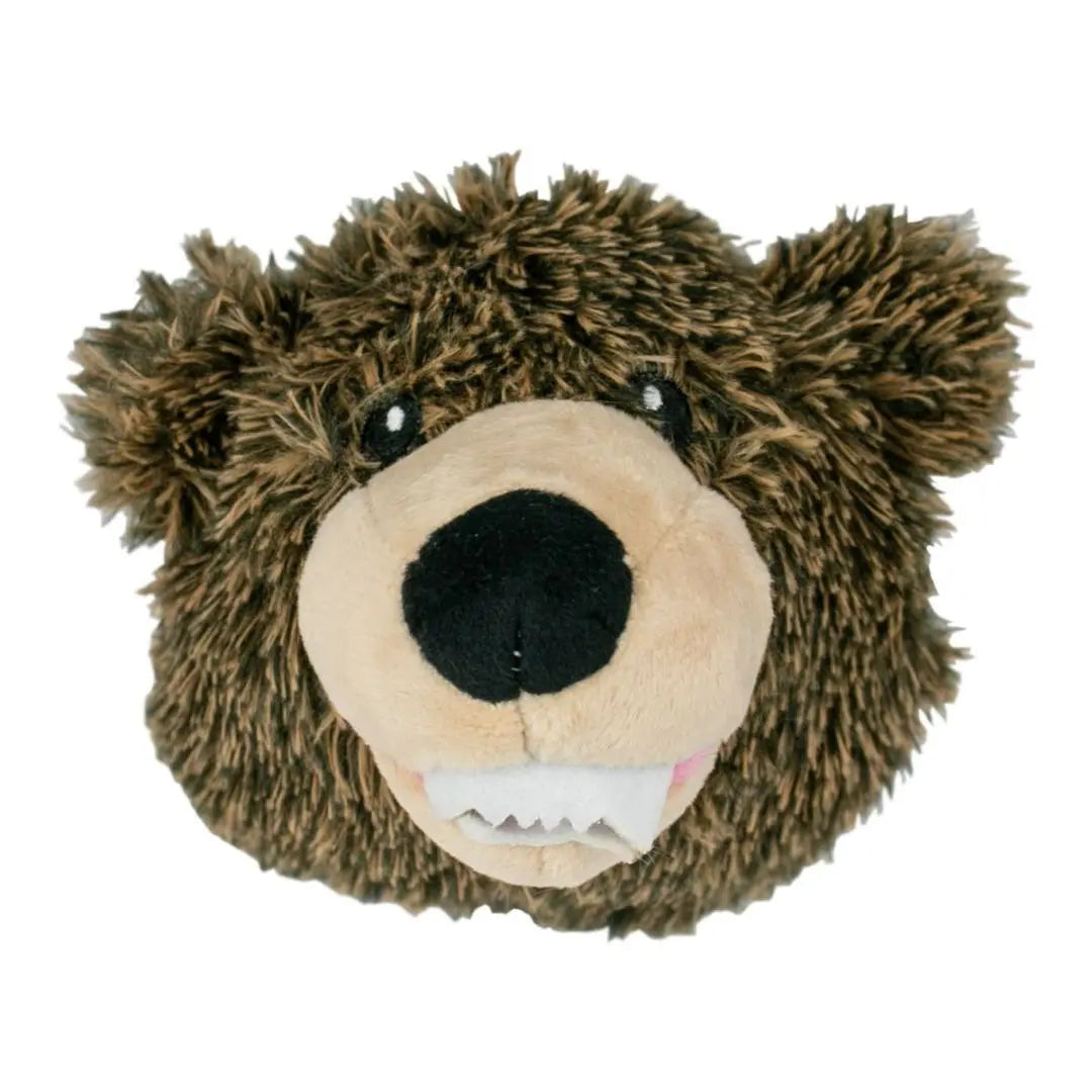 Tall Tails Dog Toy 2 In 1 Grizzly Head 4 Inch Tall Tails