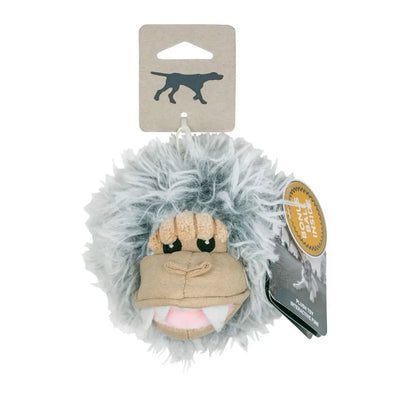 Tall Tails Dog Toy 2 In 1 Yeti Head 4 Inch Tall Tails