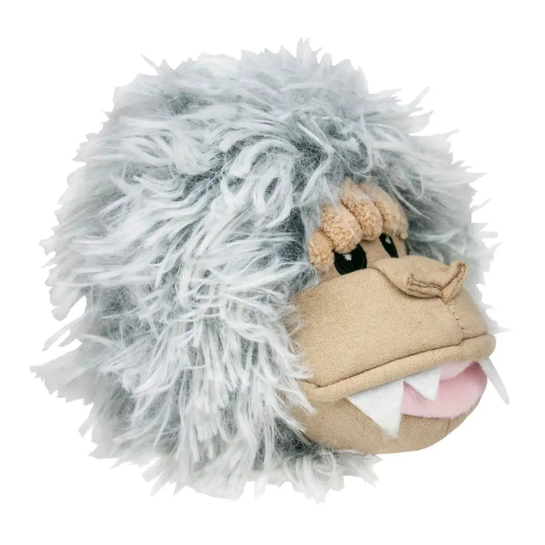 Tall Tails Dog Toy 2 In 1 Yeti Head 4 Inch Tall Tails