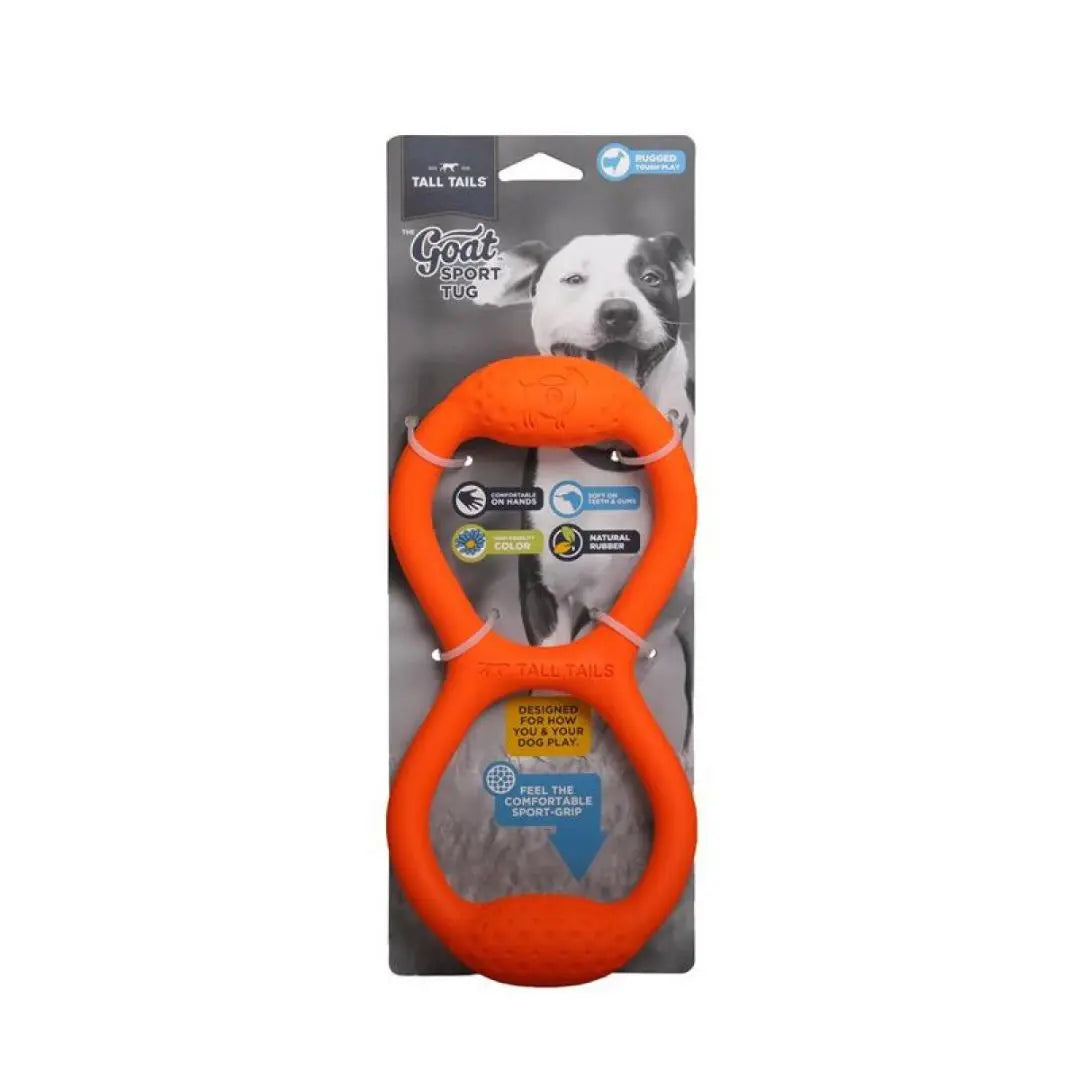 Tall Tails Dog Toy Goat Tug Rubber 11 Inch Tall Tails