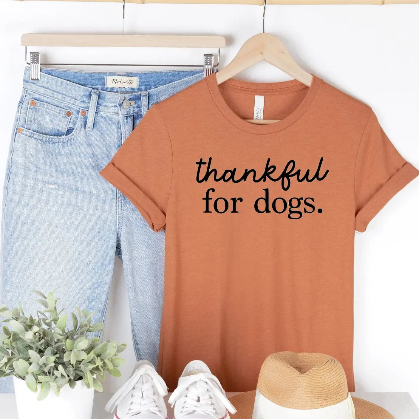 Thankful for Dogs Unisex T-Shirt Hunter K9