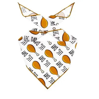 Thanksgiving Leg Day Dog Bandana Hunter K9