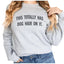 This Totally Has Dog Hair On It Crewneck Sweatshirt Hunter K9