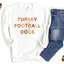 Turkey and Football and Dogs Crewneck Sweatshirt Hunter K9