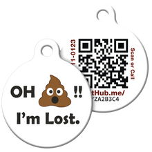 PetHub QR Pet ID Tag – Oh Crap I’m Lost
