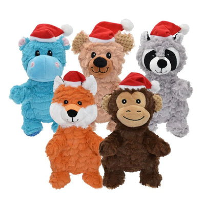 Multipet Wrinkleez 8 inch Holiday Pals- Assorted 3 Ct