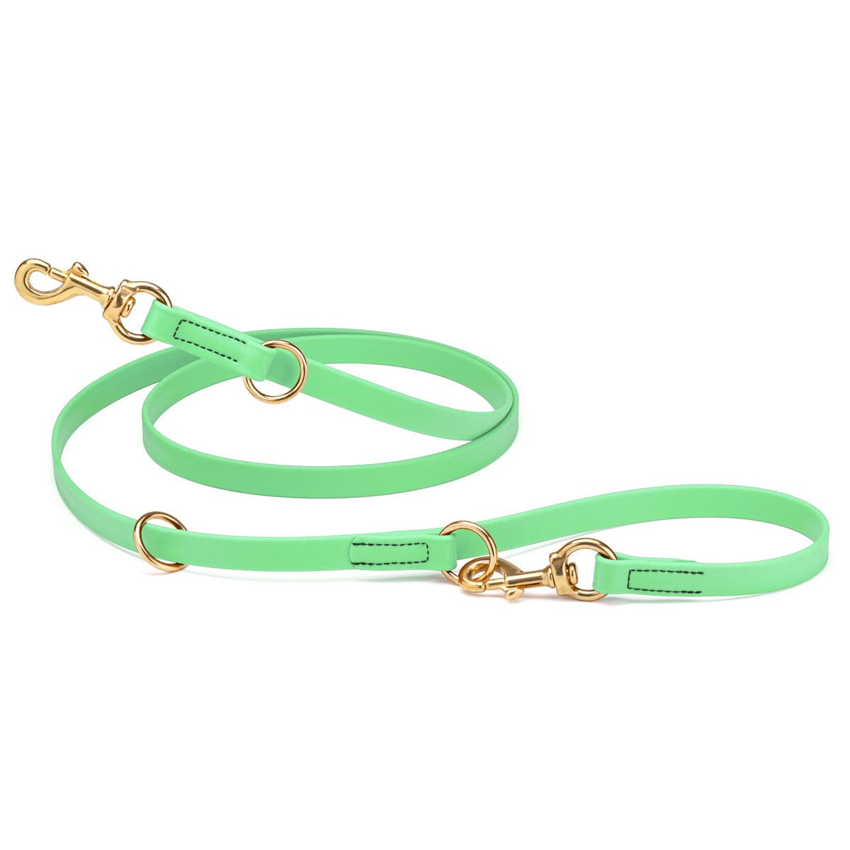 Viper Biothane Adjustable Multi-Purpose Dog Leash with Brass Hardware, 7FT