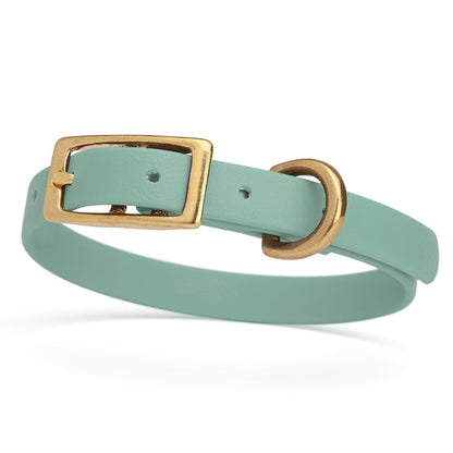 Viper Biothane Waterproof Dog Collar - Brass Hardware - Size XS (9 to 12 inches)