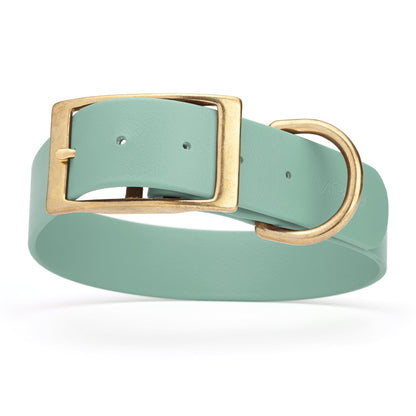 Viper Biothane Waterproof Dog Collar - Brass Hardware - 1.5in Wide, Size XL (20 to 24 inches)