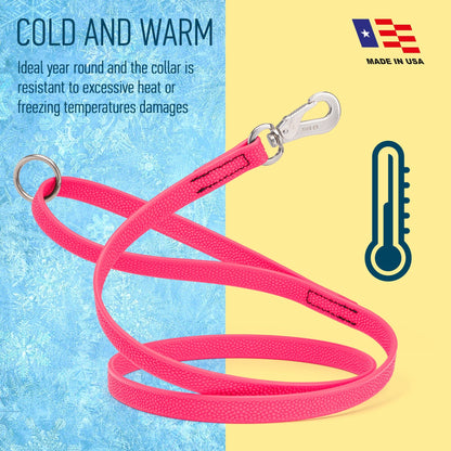 Viper Pebble Emboss Biothane Dog Leash with SPRENGER Stainless Steel Hook