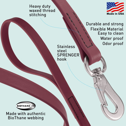 Viper Long Line 33 ft Biothane Dog Lead with SPRENGER Stainless Steel Hook